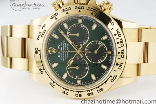 1:1 SA4130 Daytona Bracelet Green 116508 Dial on Best V2 YG Clean Edition 0430